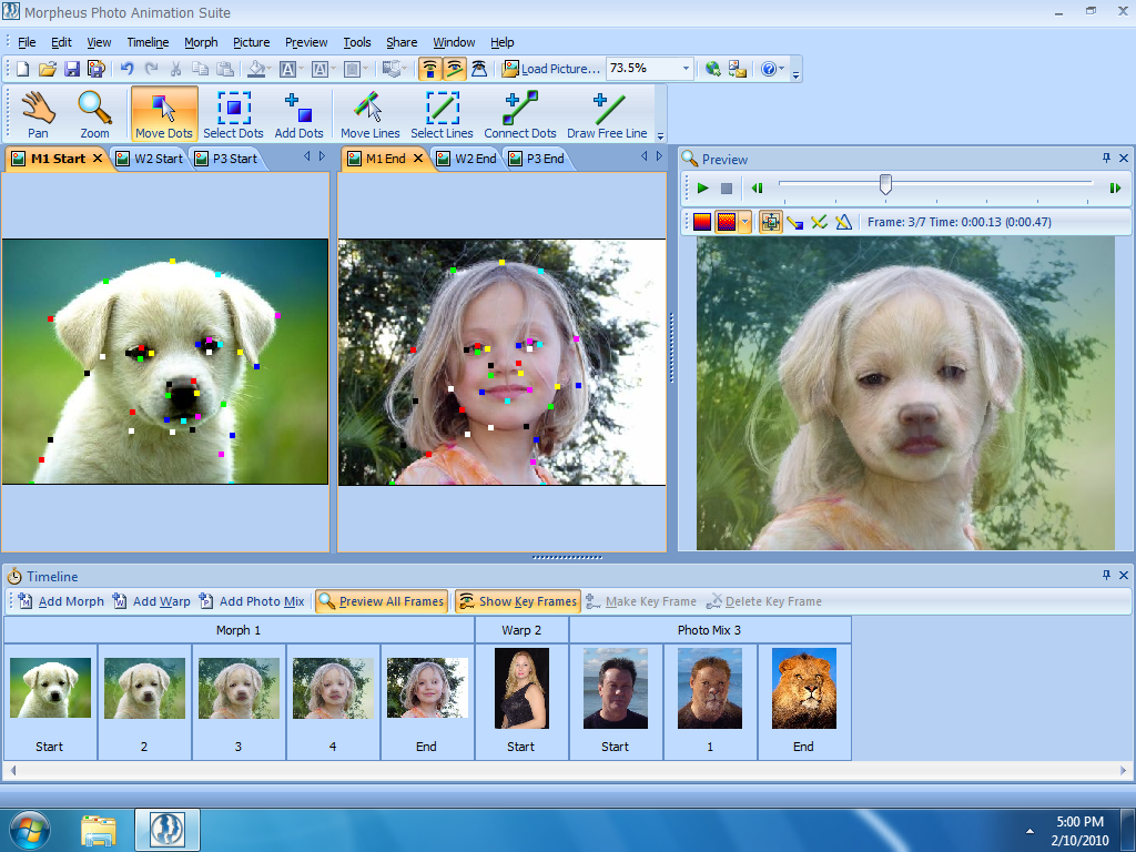 Windows 7 Morpheus Photo Animation Suite 3.17 full